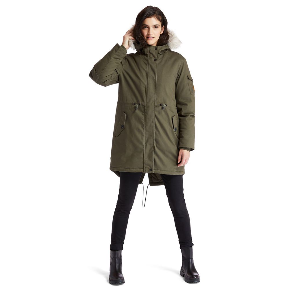 Parka Timberland Dama Masline Verzi - Mt Kelsey Fleece-Lined Parka - Romania - GEUVBK827